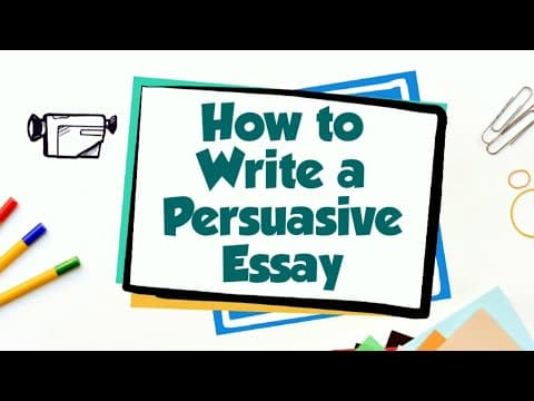 How to Write a Persuasive Essay