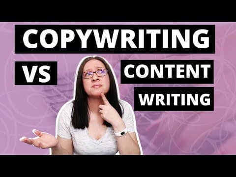 COPYWRITING VS CONTENT WRITING: What's the difference?// become a copywriter or content writer