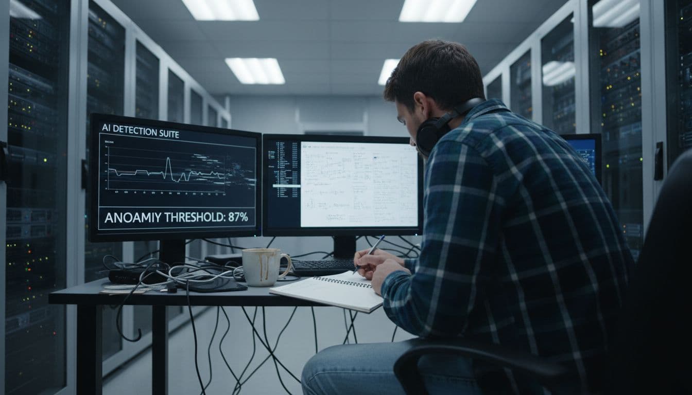 Analyst checking AI detection dashboard limitations